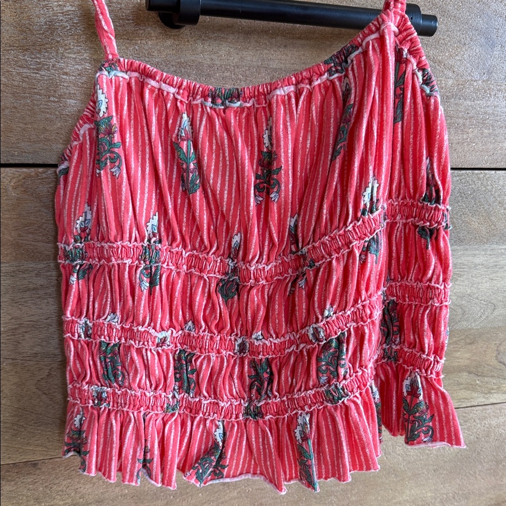 We The Free Res Floral Smocked Camisole - Picture 3 of 5